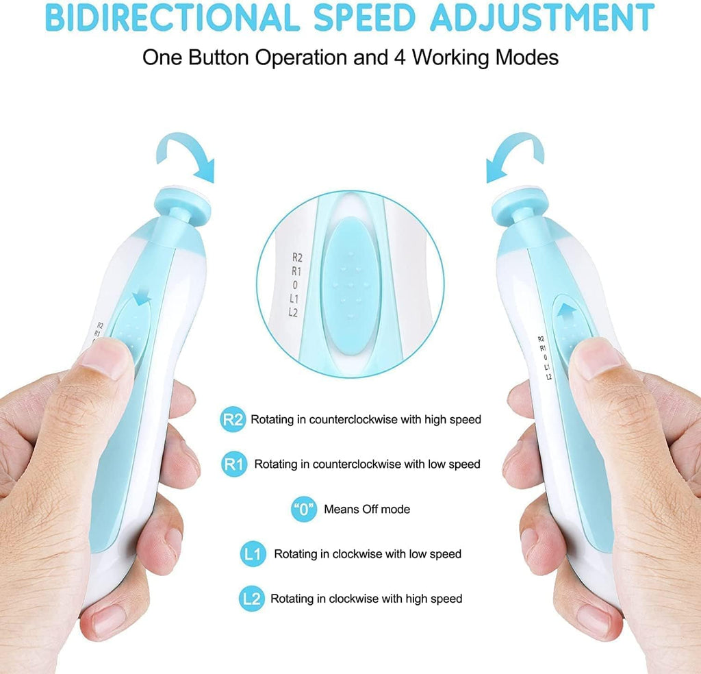 Electric New Born Baby Nail Trimmer with Lights