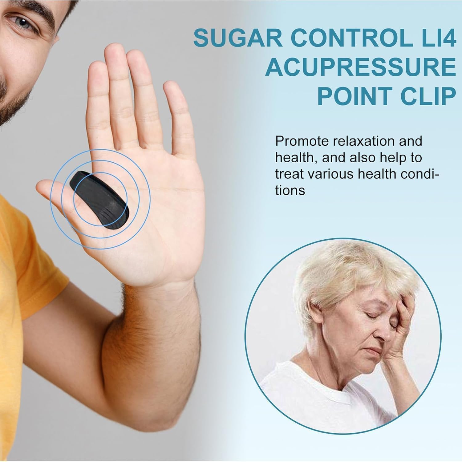 Sugar Control Acupressure Clip for Diabetics