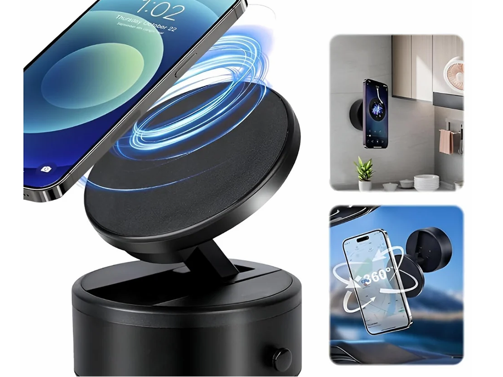 Vacuum Suction Magnetic Phone Holder